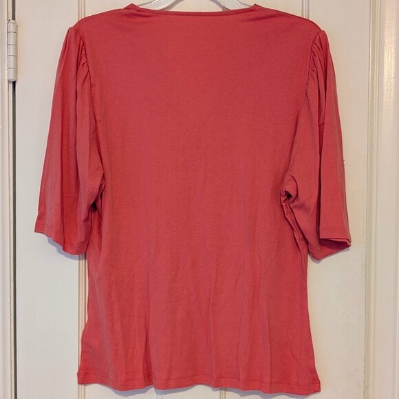 NWT Gap Favorite Puff Sleeve V-Neck T-Shirt XL - Picture 2 of 5